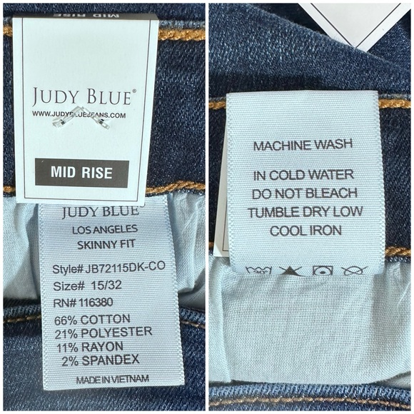 Judy Blue Mid-Rise Skinny Fit Capris NWT [M7] - Picture 10 of 10